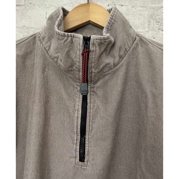 Vintage Structure Shirt Mens XL Corduroy Gray Beige Pullover Shacket Y2K 90s - Picture 2 of 6